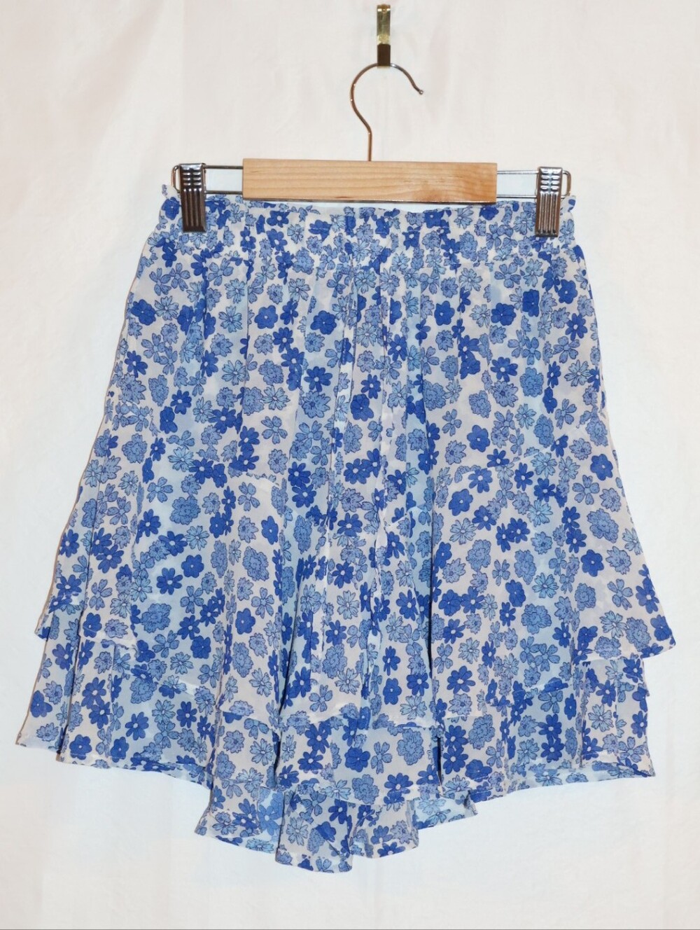 Set Of 2 Ruffled Tiered Mini Skorts.